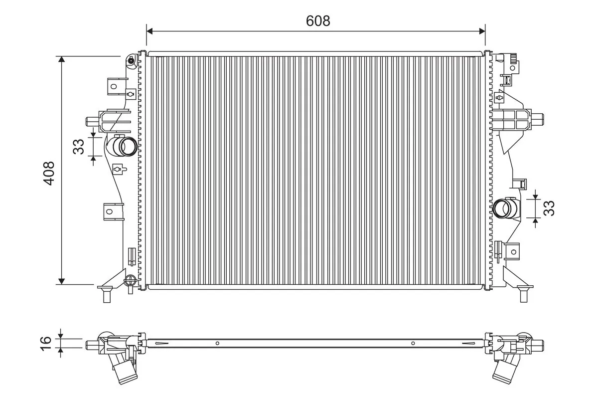 Radiator, engine cooling — VALEO