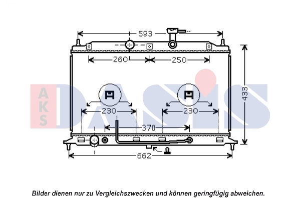 Radiator, engine cooling — AKS DASIS