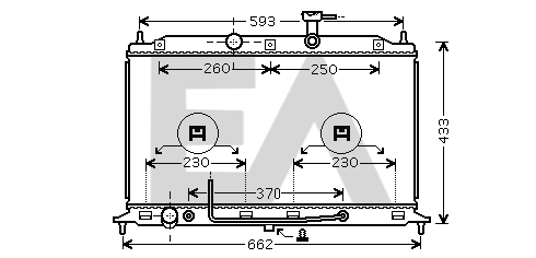 Radiator, engine cooling — EACLIMA