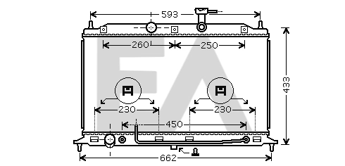 Radiator, engine cooling — EACLIMA