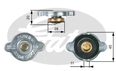 Cap, radiator — GATES-SEA