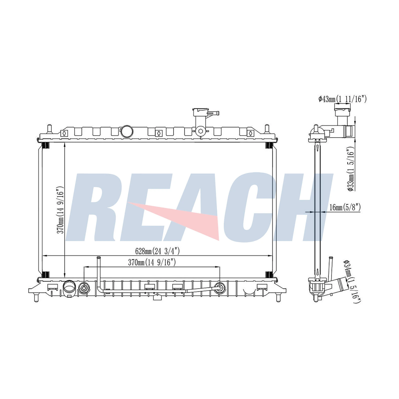 Radiator, engine cooling — REACH