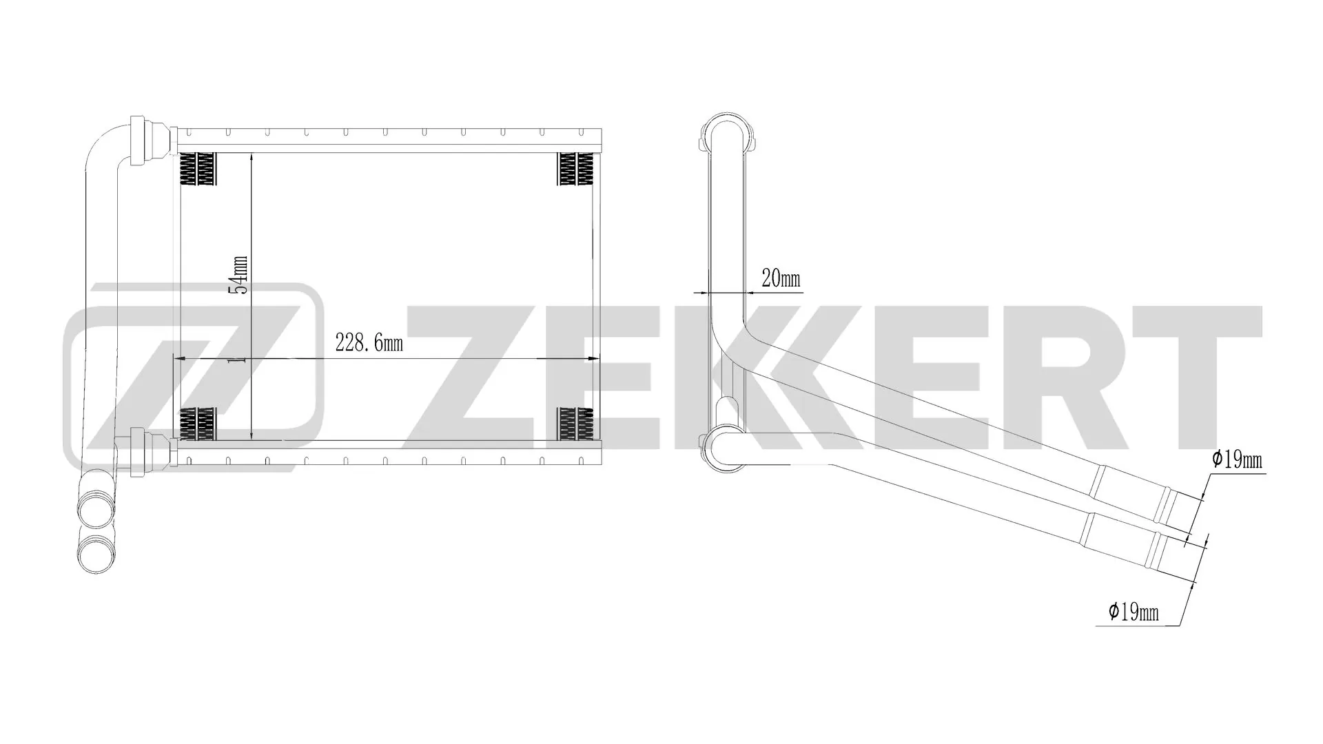 Heat Exchanger, interior heating — ZEKKERT