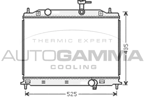 Radiator, engine cooling — AUTOGAMMA
