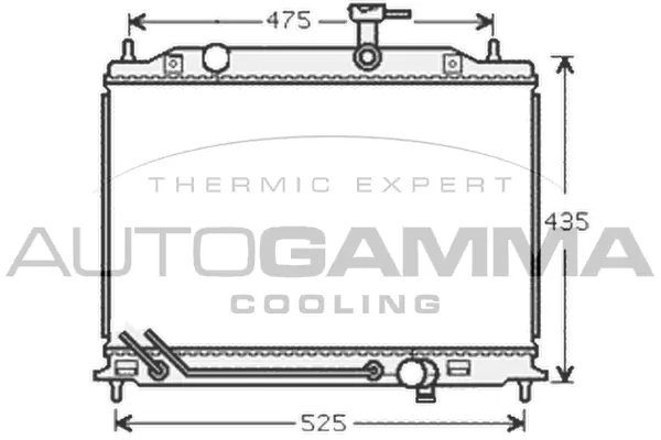 Radiator, engine cooling — AUTOGAMMA