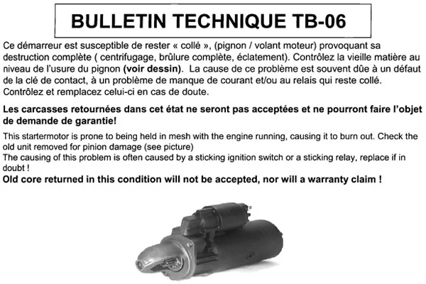 [STAR_2911] Starter — DA SILVA