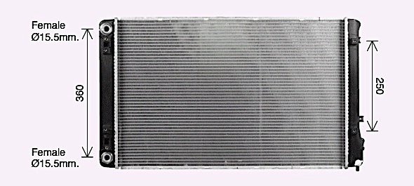 [RADI_3188] Radiator, engine cooling — AVA Clever Choice