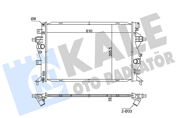 [RADI_3200] Radiator, engine cooling — KALE OTO RADYATÖR