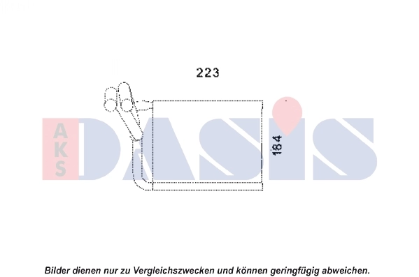 [HEAT_3280] Heat Exchanger, interior heating — AKS DASIS