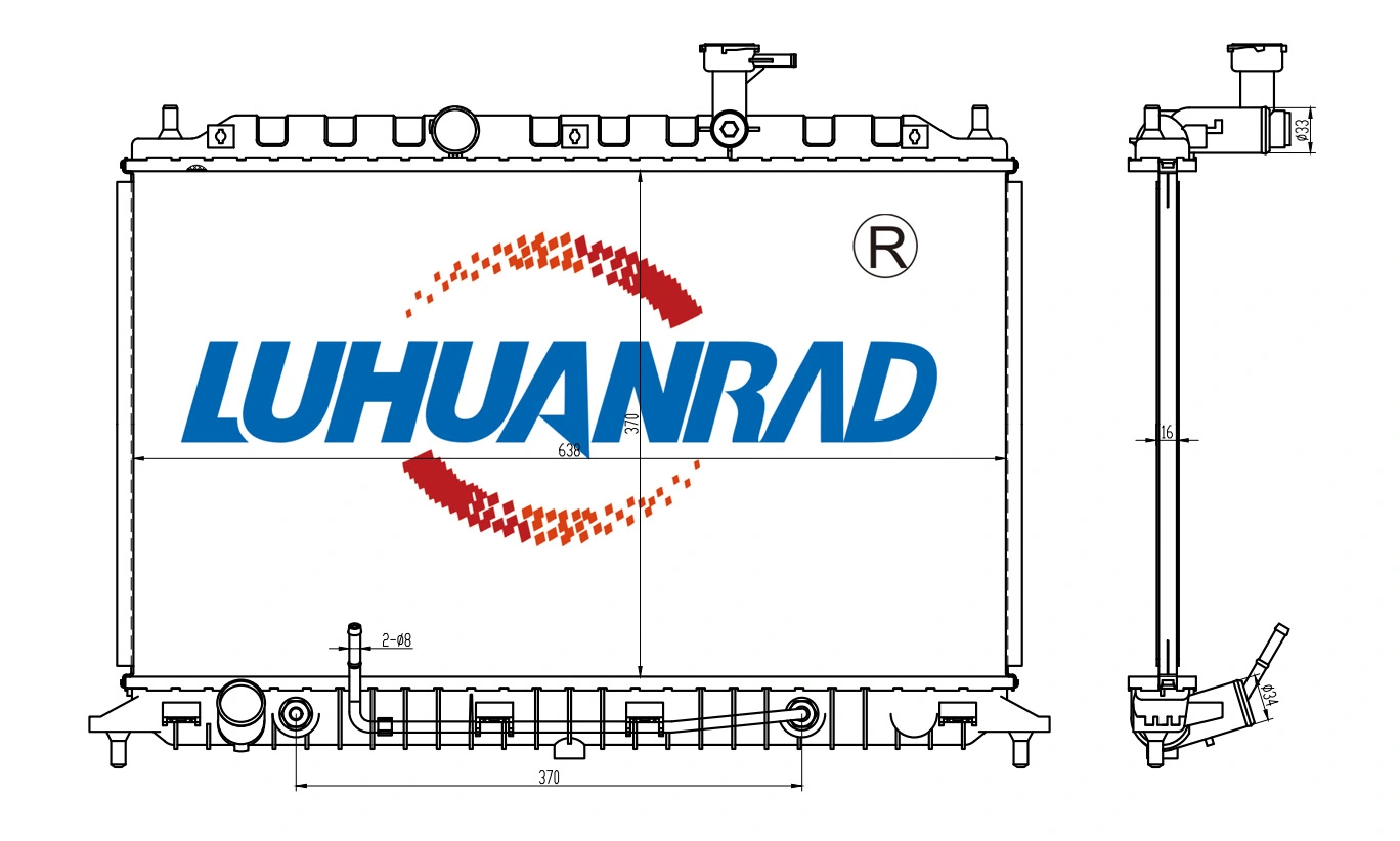 [RADI_3346] Radiator, engine cooling — LUHUANRAD