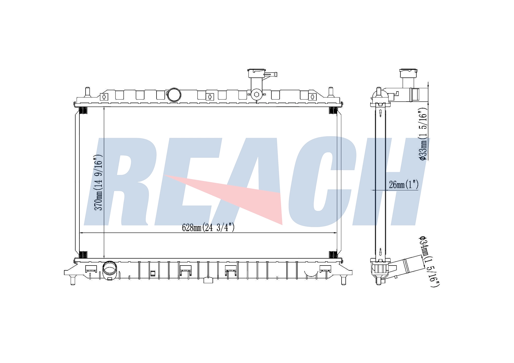 [RADI_3395] Radiator, engine cooling — REACH
