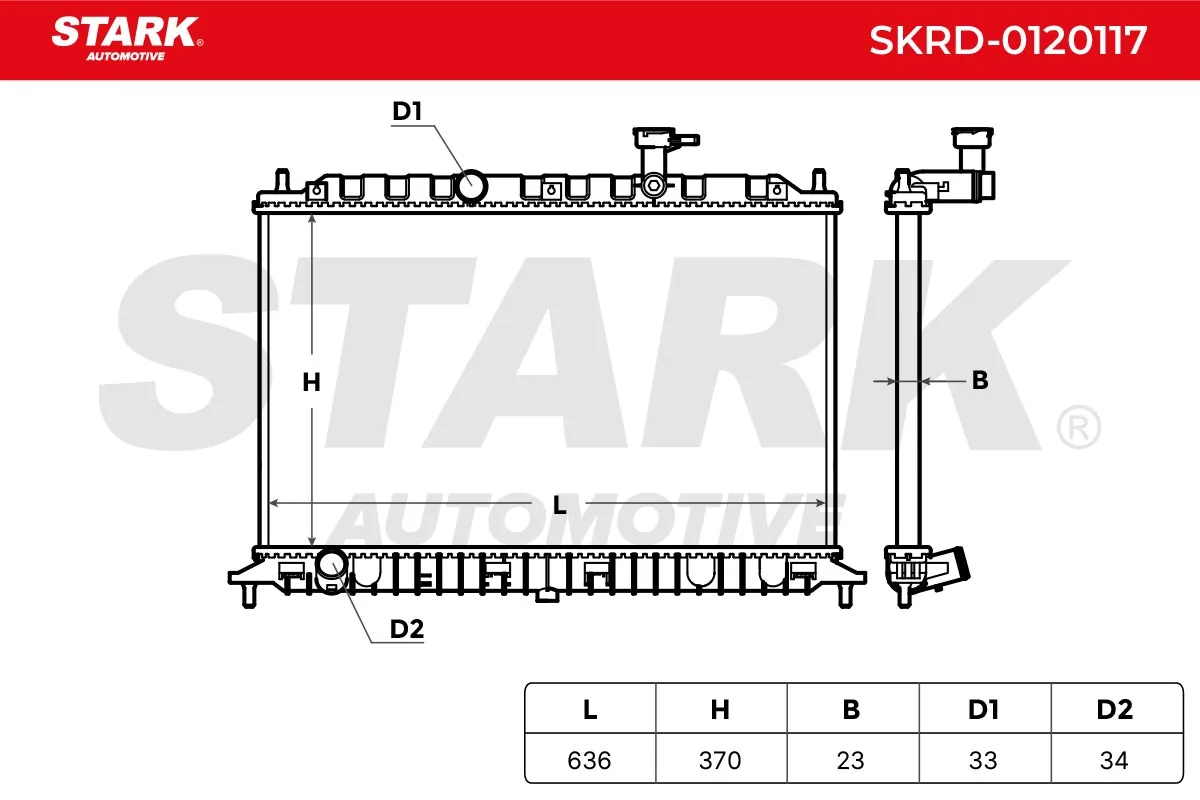 [RADI_3404] Radiator, engine cooling — Stark