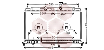 [RADI_3421] Radiator, engine cooling — VAN WEZEL
